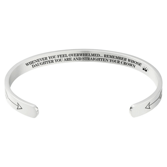 Straighten Your Crown – Inspirational Bracelet for Daughter, Mother, Sister & More