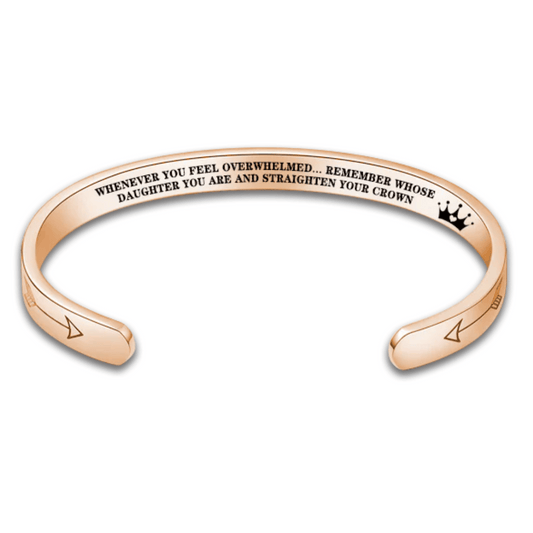 Straighten Your Crown – Inspirational Bracelet for Daughter, Mother, Sister & More