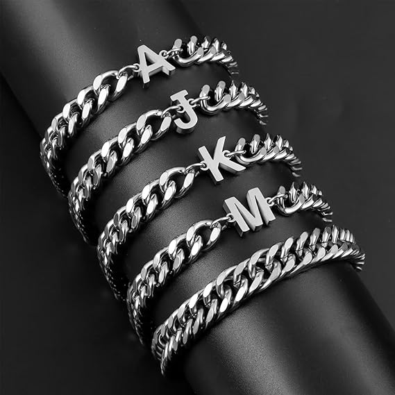 Personalized Men’s Bracelet with Your Chosen Initial
