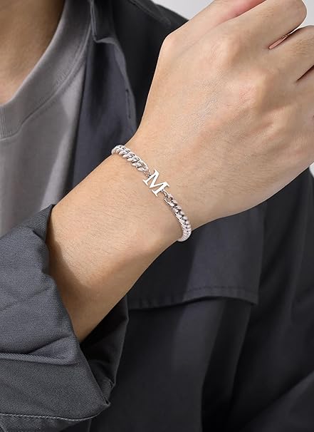 Personalized Men’s Bracelet with Your Chosen Initial