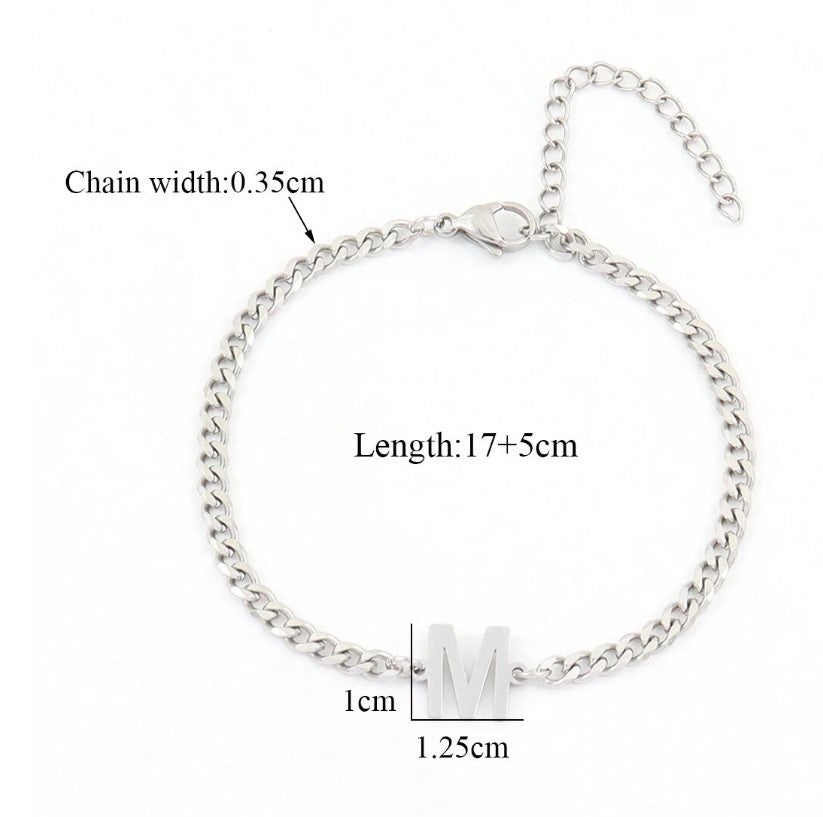 Personalized Men’s Bracelet with Your Chosen Initial