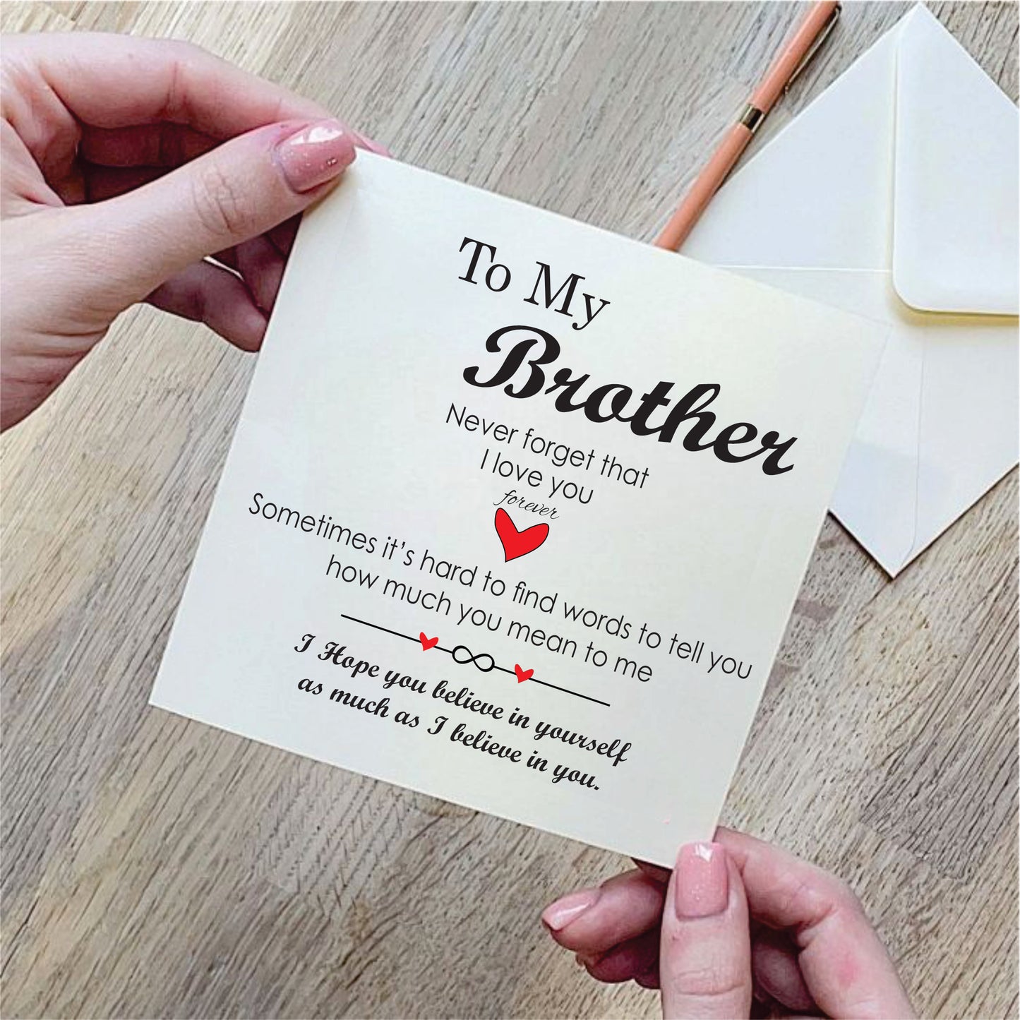 To My Brother- Stainless Steel & Silicone Bracelet | Gift from Sister