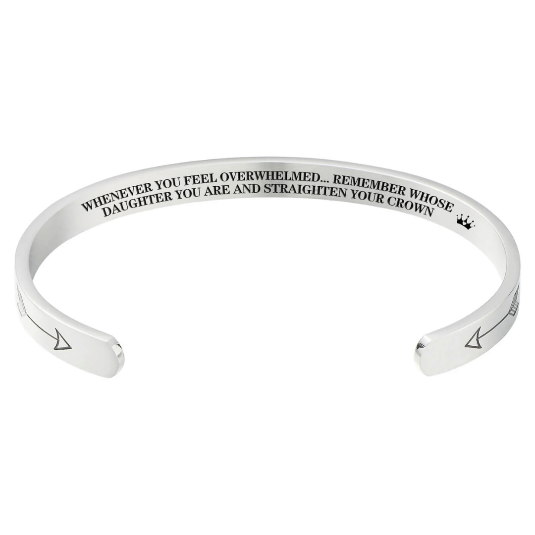 Straighten Your Crown – Inspirational Bracelet for Daughter, Mother, Sister & More