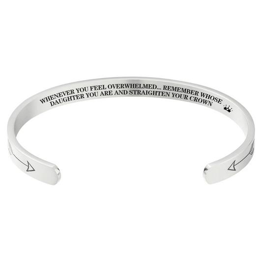 Straighten Your Crown – Inspirational Bracelet for Daughter, Mother, Sister & More
