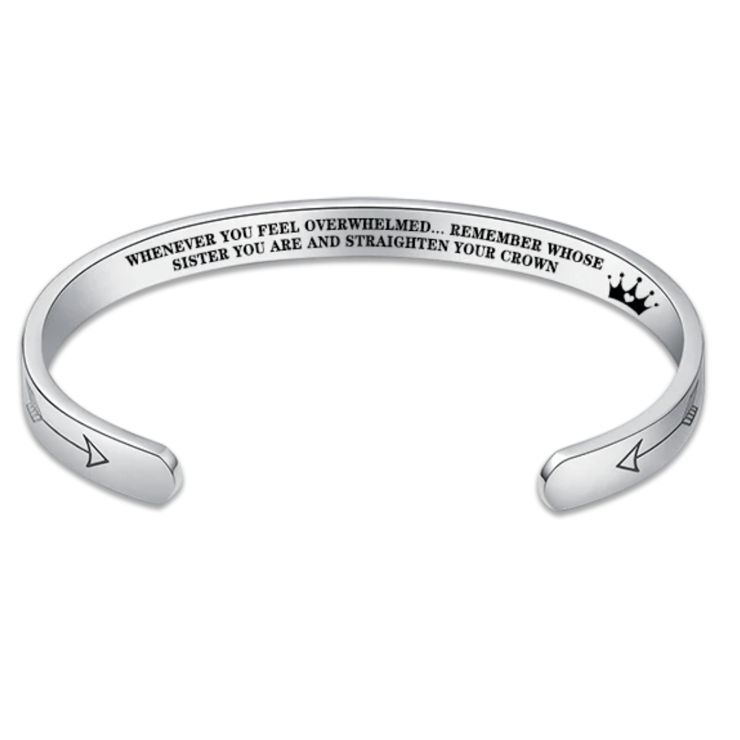 Straighten Your Crown – Inspirational Bracelet for Daughter, Mother, Sister & More