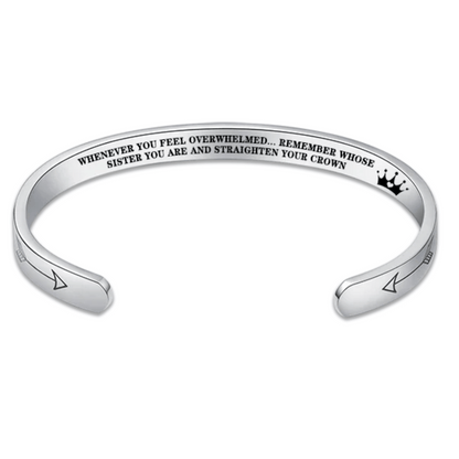 Straighten Your Crown – Inspirational Bracelet for Daughter, Mother, Sister & More