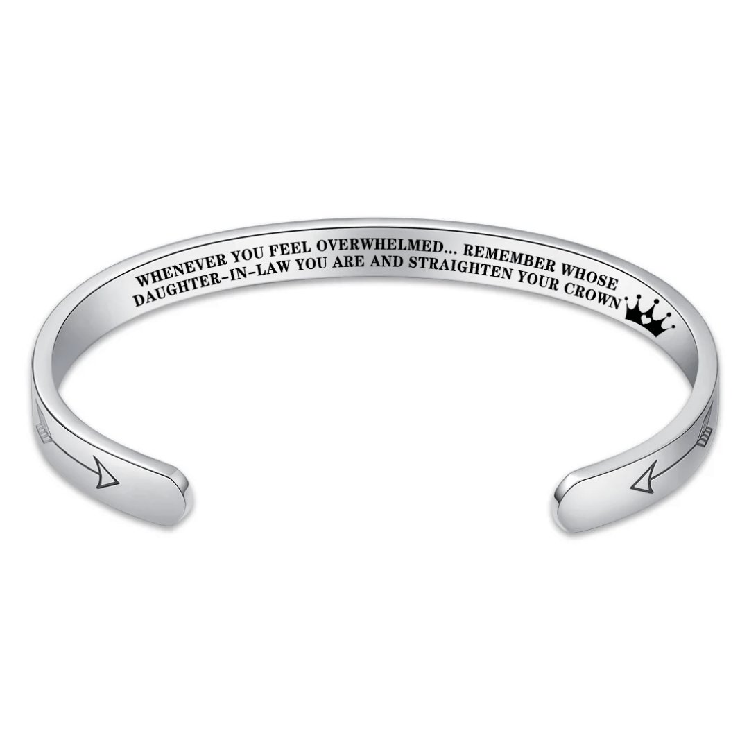 Straighten Your Crown – Inspirational Bracelet for Daughter, Mother, Sister & More