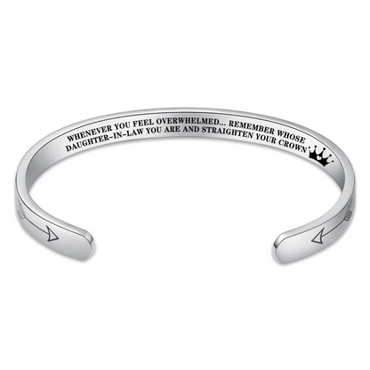Straighten Your Crown – Inspirational Bracelet for Daughter, Mother, Sister & More