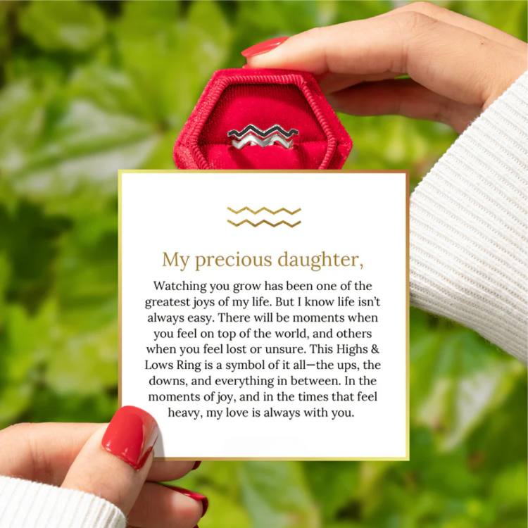 Highs & Lows Ring - A Gift Every Daughter Deserves 💝