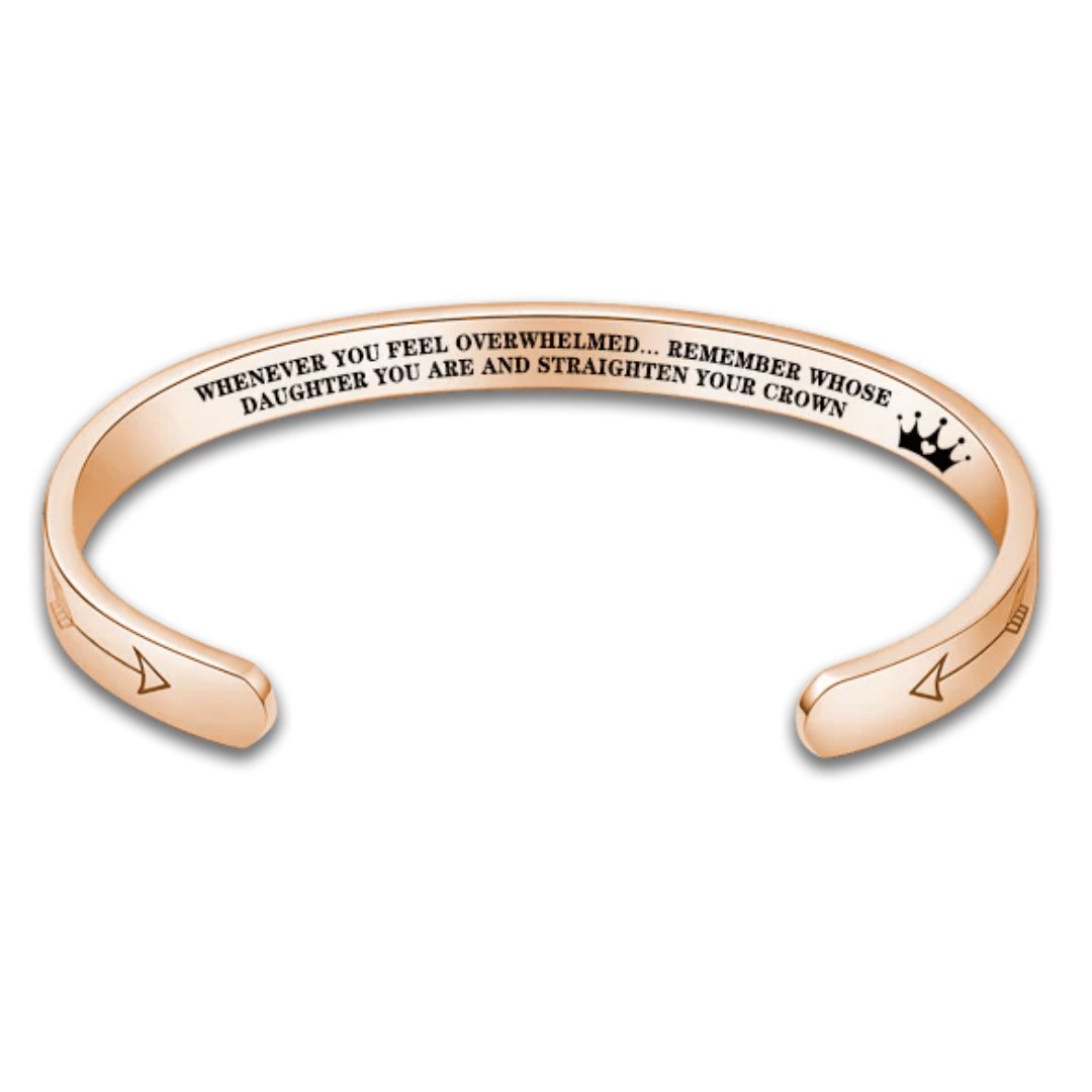 Straighten Your Crown – Inspirational Bracelet for Daughter, Mother, Sister & More