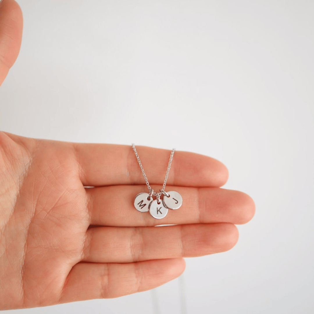 Custom Initial Disc Necklace