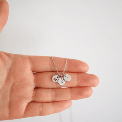 Custom Initial Disc Necklace