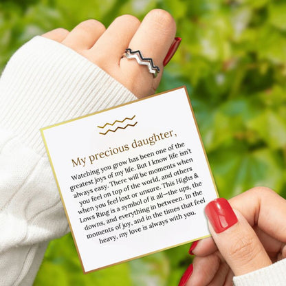 Highs & Lows Ring - A Gift Every Daughter Deserves 💝
