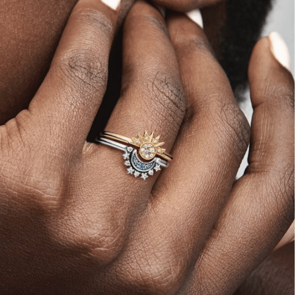 Celestial SUN & MOON ring set