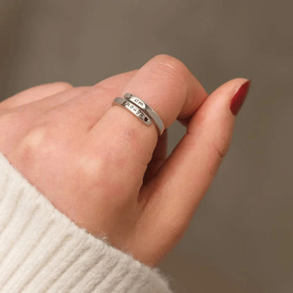 Adjustable |  'I Am Enough' Ring