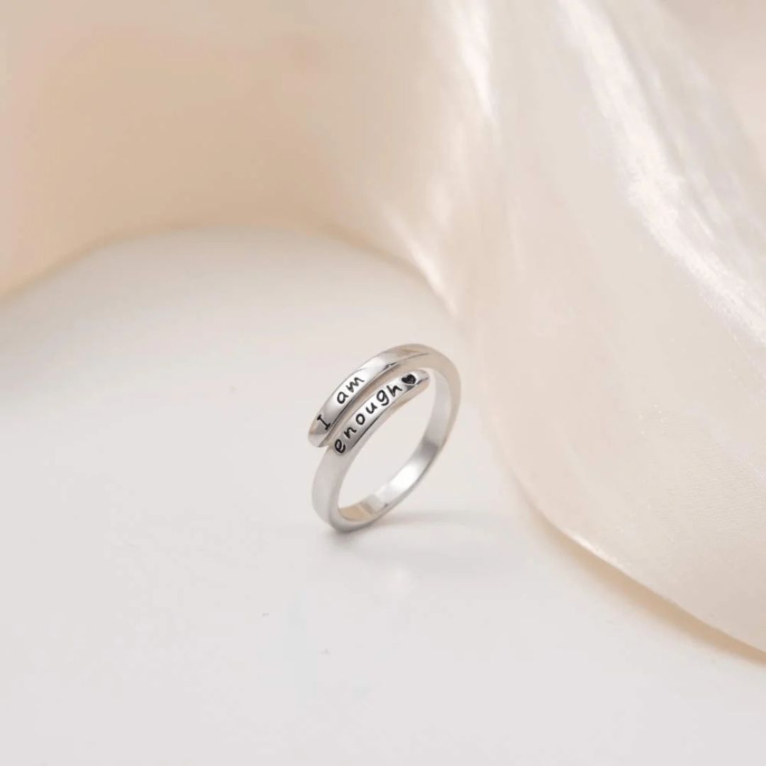 Adjustable |  'I Am Enough' Ring