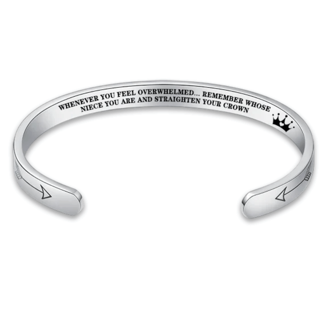 Straighten Your Crown – Inspirational Bracelet for Daughter, Mother, Sister & More