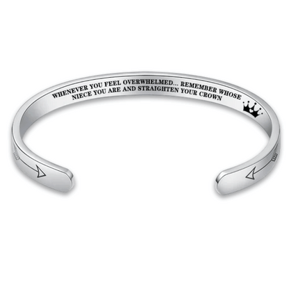 Straighten Your Crown – Inspirational Bracelet for Daughter, Mother, Sister & More
