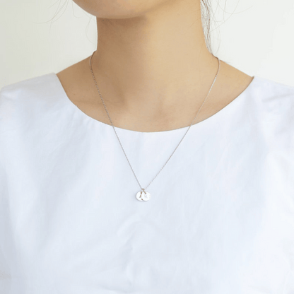 Custom Initial Disc Necklace
