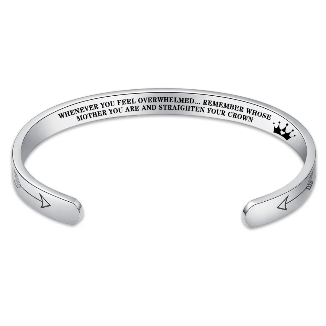 Straighten Your Crown – Inspirational Bracelet for Daughter, Mother, Sister & More