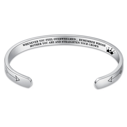 Straighten Your Crown – Inspirational Bracelet for Daughter, Mother, Sister & More