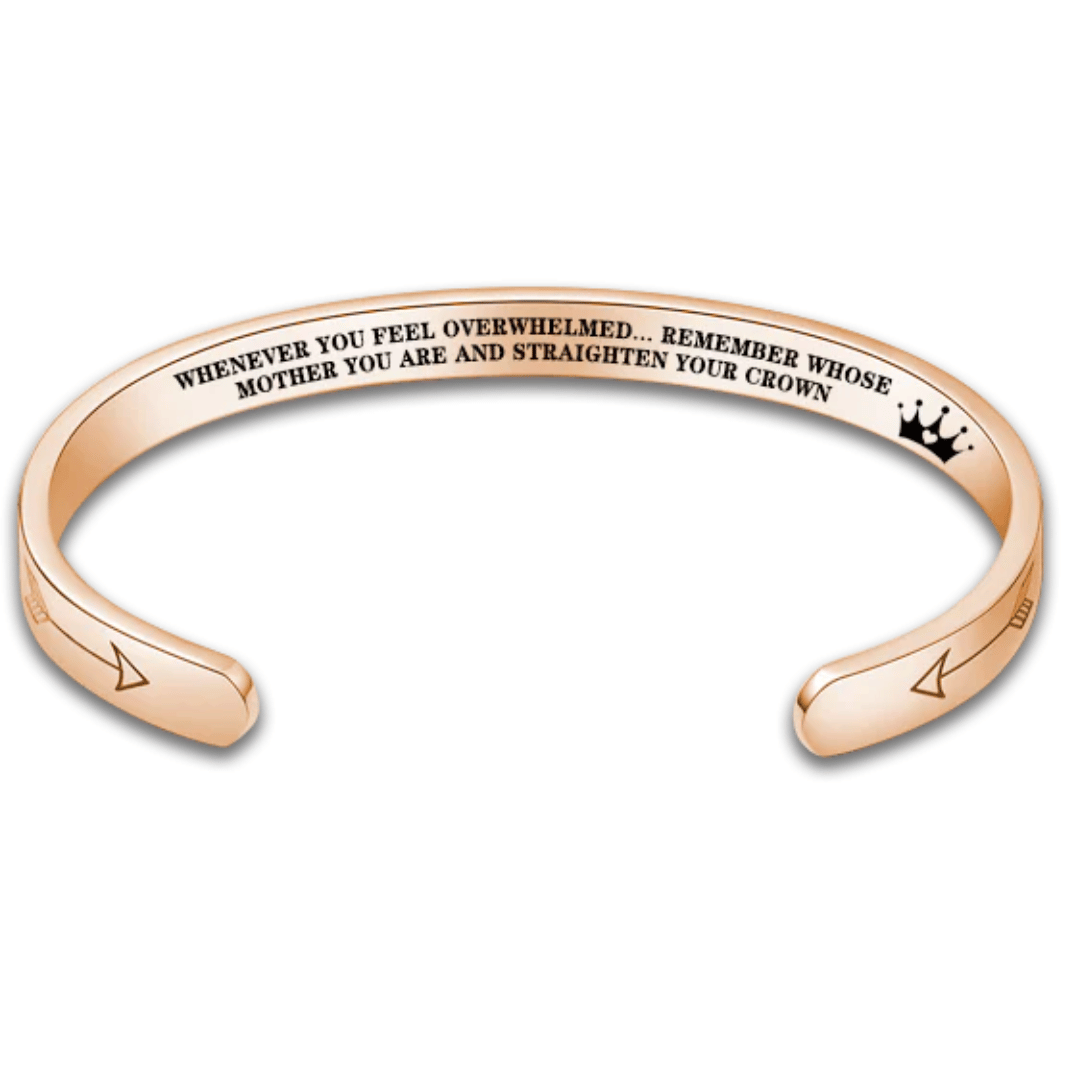 Straighten Your Crown – Inspirational Bracelet for Daughter, Mother, Sister & More