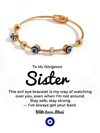 Adjustable Nazar Bracelet for Her