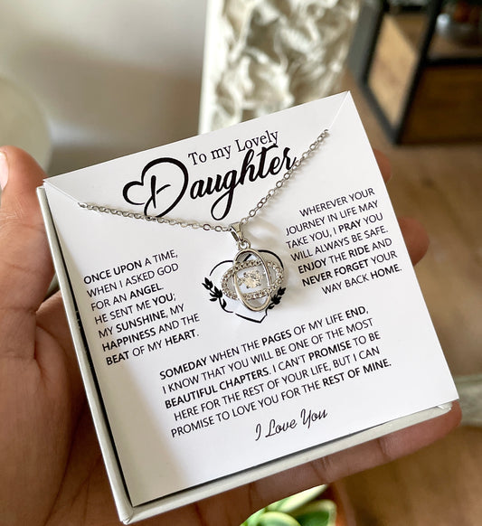 Beautiful Chapters – Knot Necklace | A Heartfelt Gift for Your Daughter