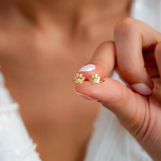 🖤 Paw of Love Adjustable Ring – For Pet Lovers