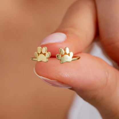 🖤 Paw of Love Adjustable Ring – For Pet Lovers