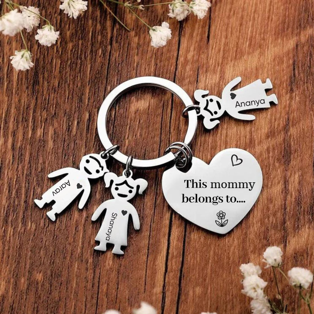 Personalized Family Name Keychain