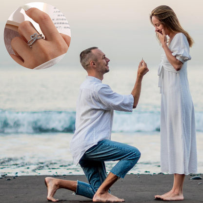 To My Lovely Wife-Knot Heart Ring
