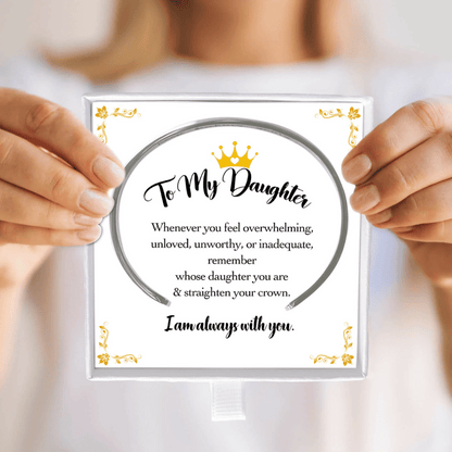 Straighten Your Crown – Inspirational Bracelet for Daughter, Mother, Sister & More