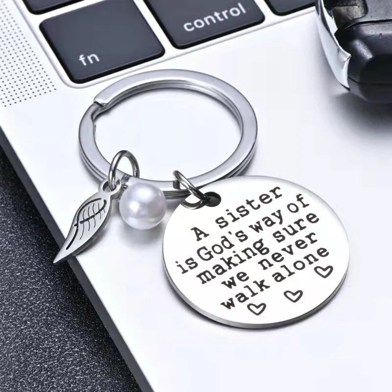 Never Walk Alone" Raksha Bandhan Keychain - 50% OFF