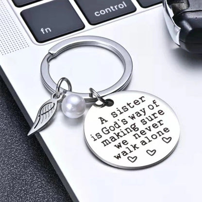 Never Walk Alone" Raksha Bandhan Keychain - 50% OFF