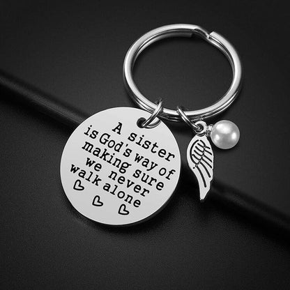 Never Walk Alone" Raksha Bandhan Keychain - 50% OFF