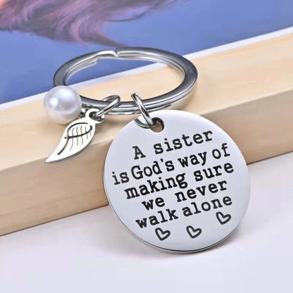Never Walk Alone" Raksha Bandhan Keychain - 50% OFF