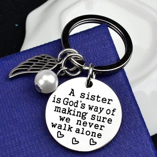 Never Walk Alone" Raksha Bandhan Keychain - 50% OFF