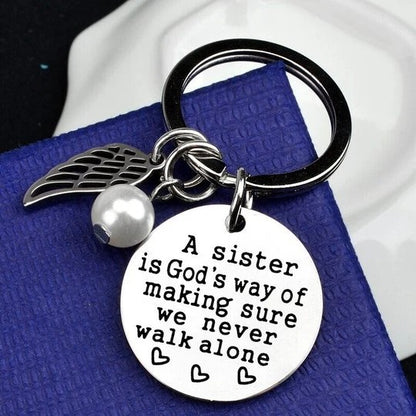 Never Walk Alone" Raksha Bandhan Keychain - 50% OFF