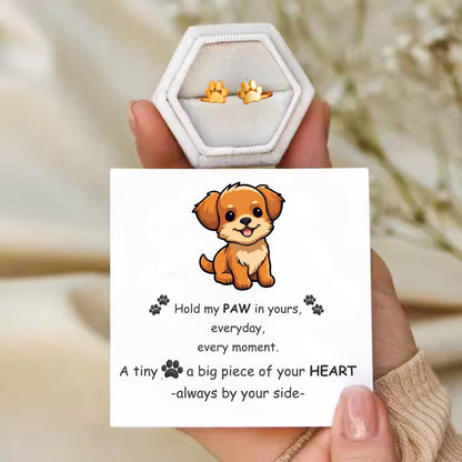 🖤 Paw of Love Adjustable Ring – For Pet Lovers