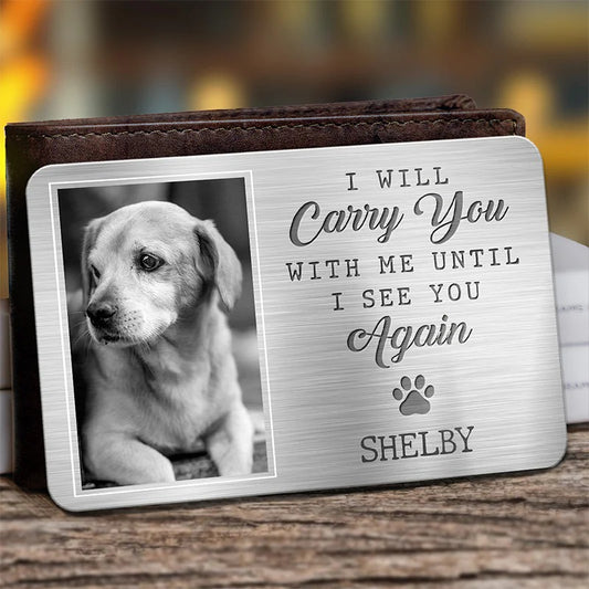 Custom Pet Memorial Wallet Card – "They Lived, Loved, Purred